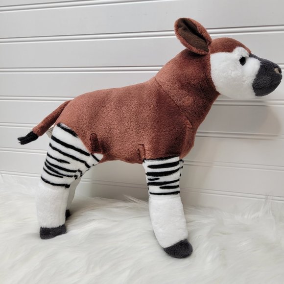 Wild Republic Bronx Zoo Giraffe Okapi Stuffed Animal Plush Toy Souvenir Keepsake - Picture 2 of 11